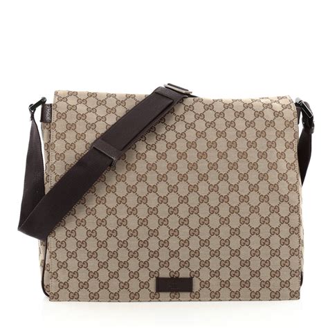 gucci messenger bag flap|authentic Gucci Messenger bag.